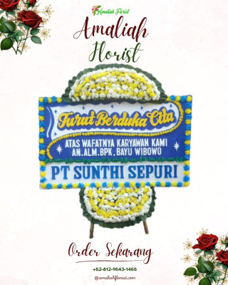 Papan Bunga Duka di Gane Barat Utara