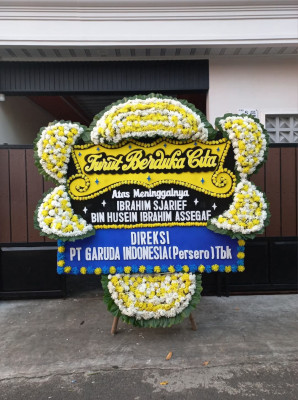 Papan Bunga Duka di Gane Barat Utara